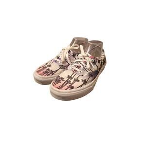 Vans US Open of Surfing Hunting Beach pink & purple palm trees theme size 9.5